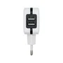 Aisens Cargador USB 17W 5V/3.4A con 2 Puertos USB y Control AI, Blanco